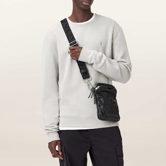 NWOT AllSaints Raven Crew Neck Off White Large - Picture 1 of 8